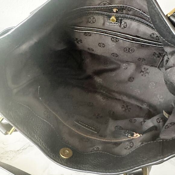 Tory Burch Pebbled Leather Frances Satchel - Picture 10 of 15